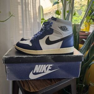 Air Jordan 1 High OG Royal Toe Men's Shoes Sneakers Size 9